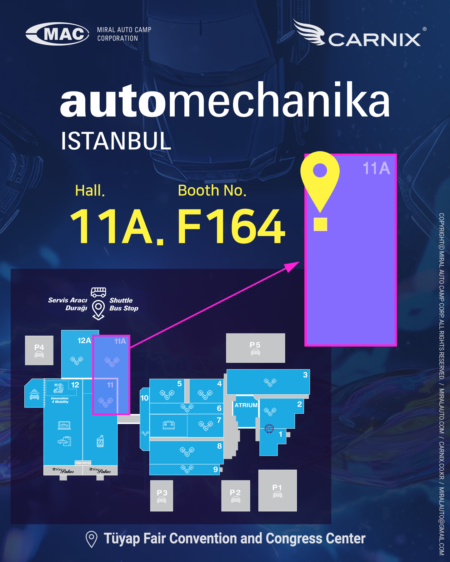 Invitation from Miral Auto Camp - Automechanika Istanbul