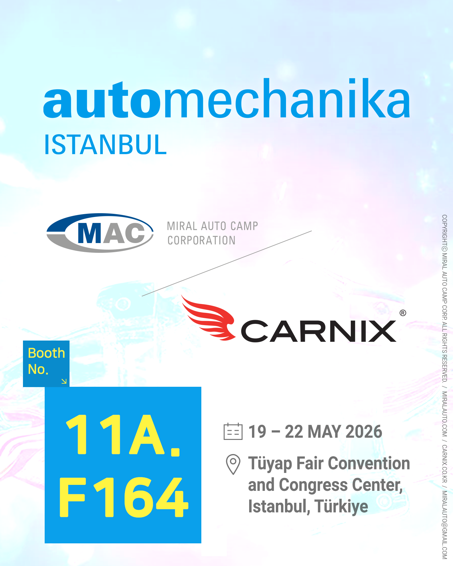 INVITATION from Miral Auto Camp- Automechanika ISTANBUL 2026