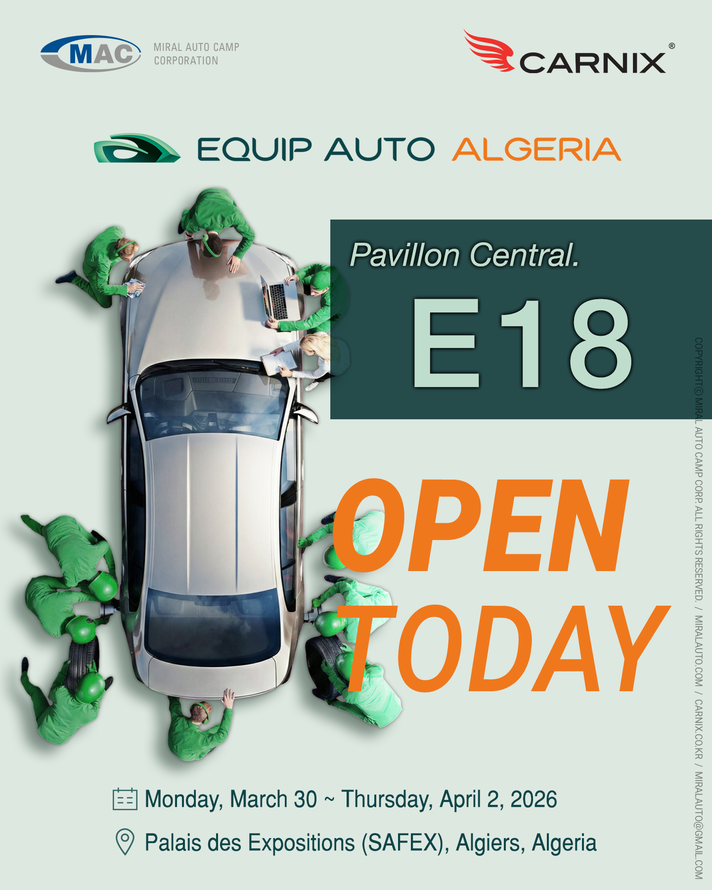 [INVITATION from Miral Auto Camp] Equip Auto Algeria 2026